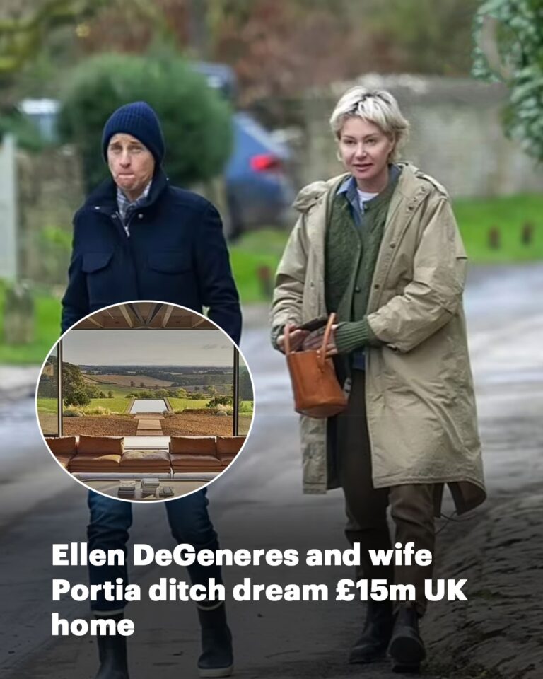 Is Ellen’s Cotswolds nightmare over? TV star and wife Portia De Rossi ditch waterlogged £15m dream home and move to stunning mansion round the corner